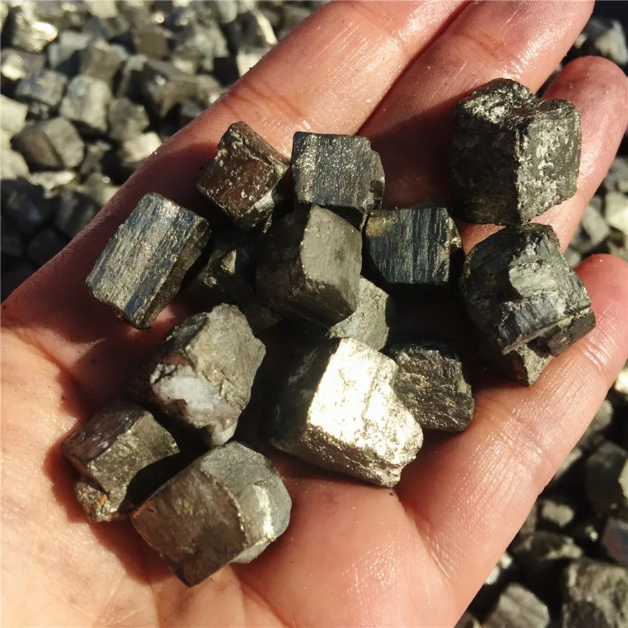Редкий Натуральный кубик chalcopyrite Кварцевый Кристалл Грубый образец натуральные