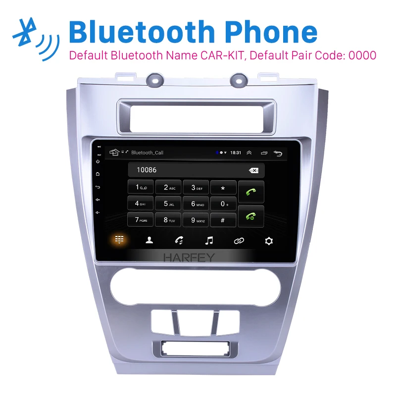 Harfey 10 1 дюймов Android 8 HD сенсорный экран GPS Navi автомобильное радио для Ford Mondeo 2009-2012 с
