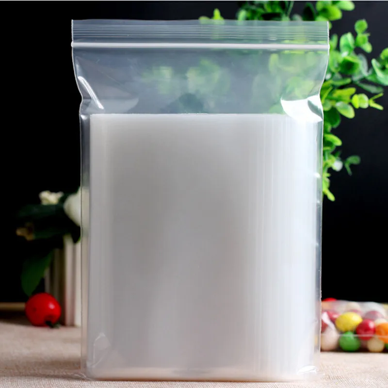 100 шт толстые прозрачные пластиковые пакеты Ziplock с застежкой-молнией, многоцветные пластиковые Полиэтиленовые прозрачные пакеты для упаковки ювелирных изделий