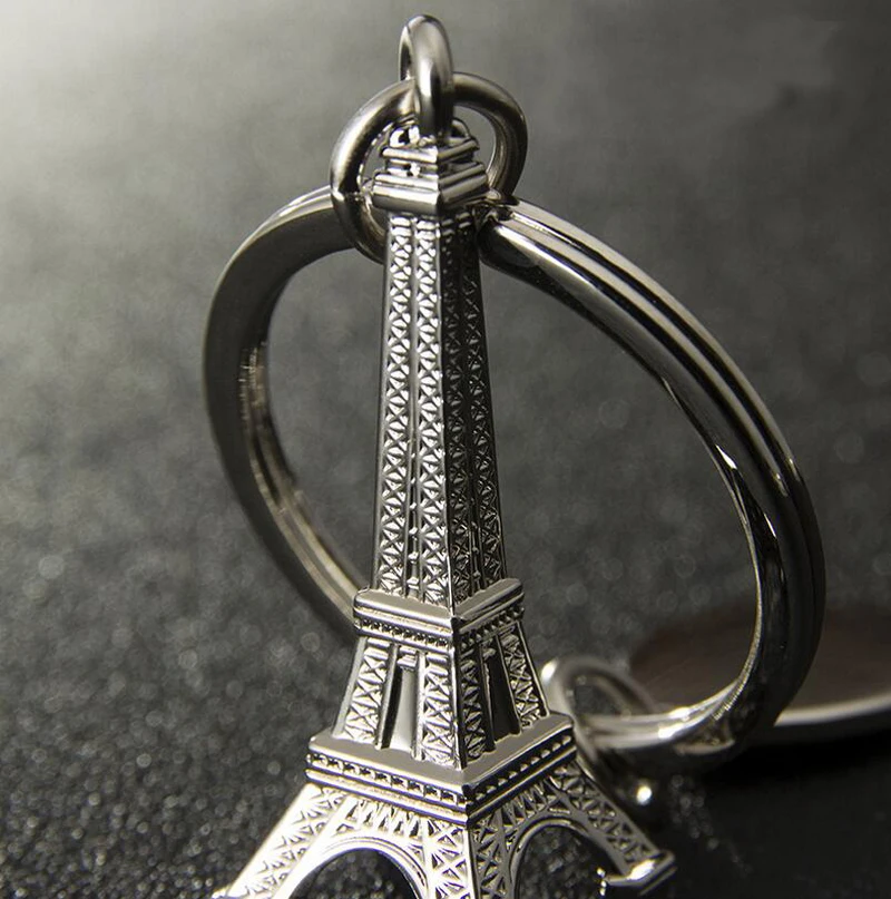 1 шт. Лидер продаж высококачественный мини брелок из сплава Эйфелева башня кольцо