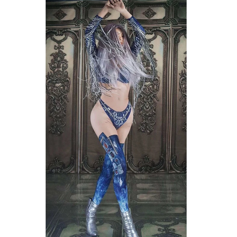 Мужской сексуальный комбинезон с бахромой Zentai эластичная одежда вечерняя для