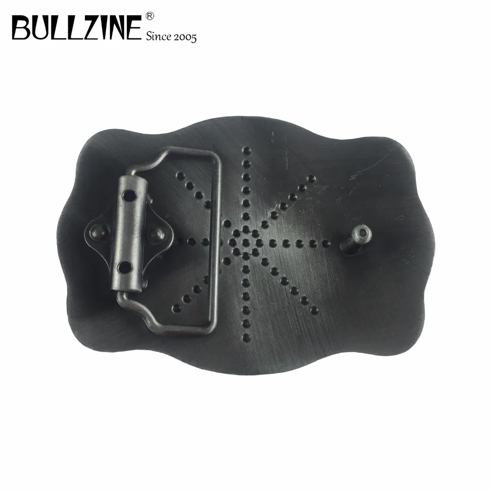 Ковбойские джинсы Bullzine с цветочным принтом в западном стиле, Подарочная пряжка для ремня с оловянной отделкой, FP-03708, подходит для ремня шириной 4 см