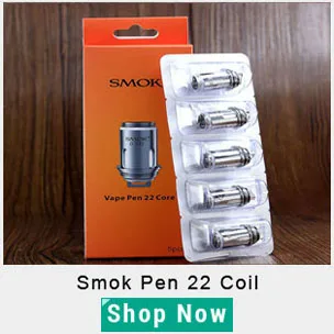 Smok Vape Pen 22 комплекта встроенный аккумулятор 1650 мАч с вейп-ручкой 22 резервуара Ом двухъядерный светодиодный индикатор электронная сигарета