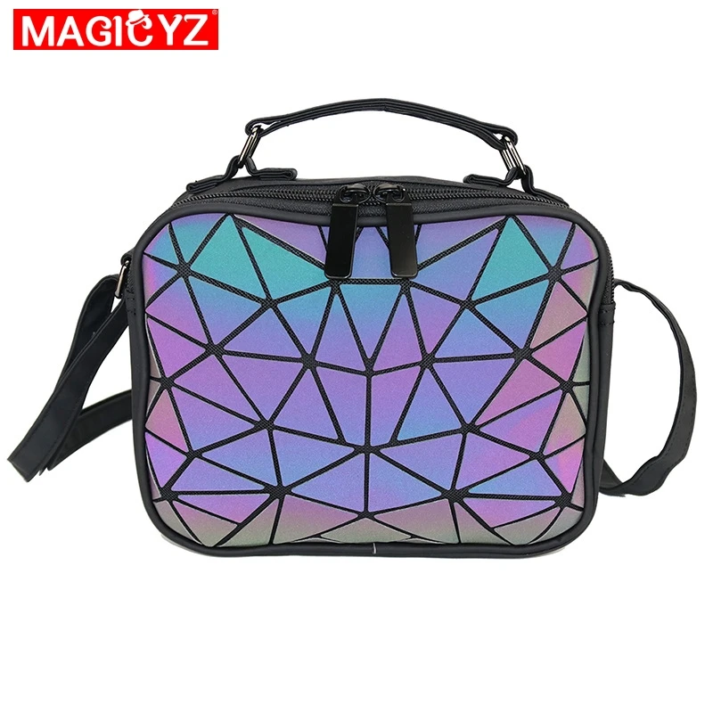 MAGICYZ модная светящаяся женская сумка с лазерной голограммой на плечо маленькая