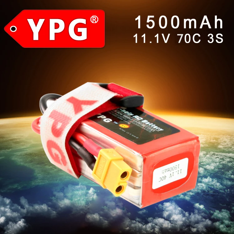 

Аккумулятор Gartt YPG 3S LiPo 11,1 В 1500 мА · ч 70C для квадрокоптера QAV FPV RC 210 250 zmr 300