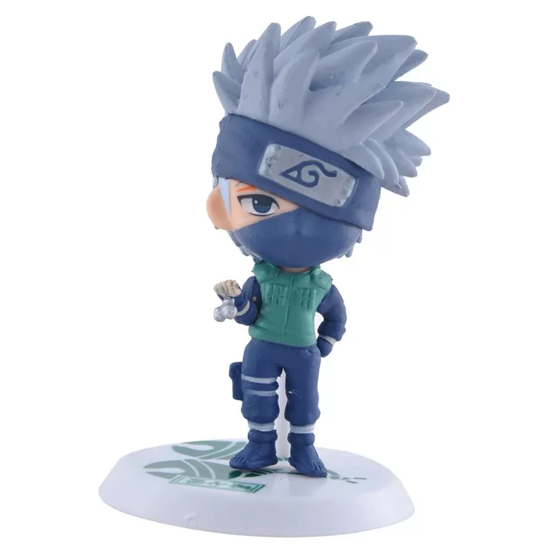 6pcs/Set Naruto Sasuke Uzumaki Anime Figure Toy Sakura Hatake Kakashi Iruka Japan Collections Gifts Toys Mini Model Doll | Игрушки и