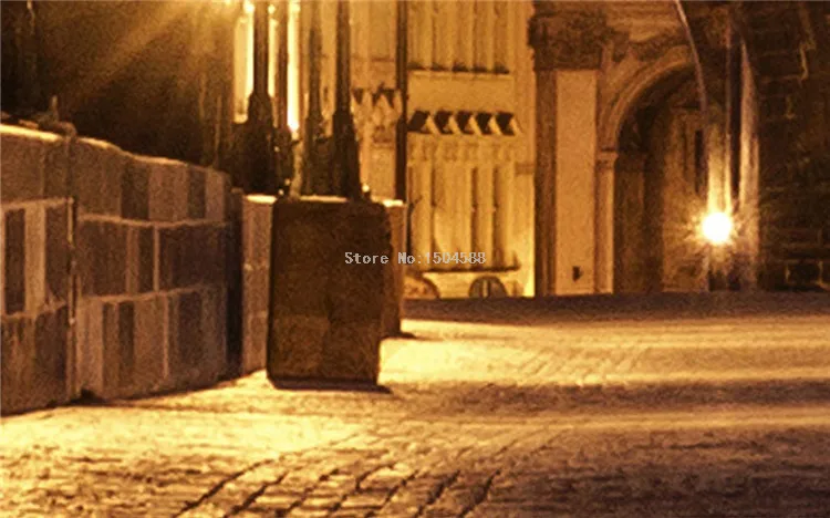 Пользовательские 3D Настенные обои ретро Европейский вид ночного города фото настенные фрески гостиная ресторан фон настенная живопись 3D