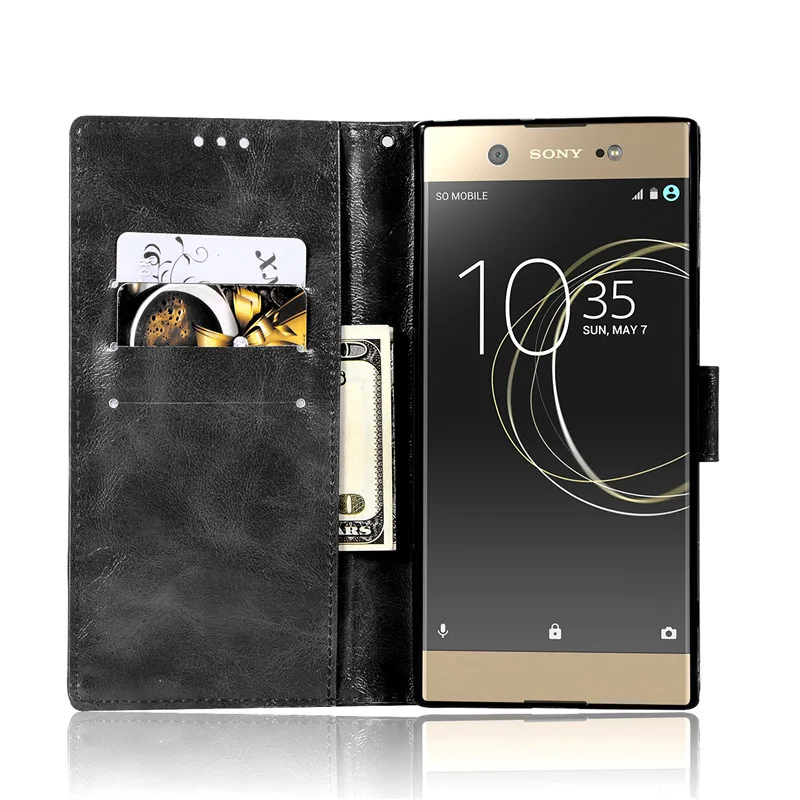 Для Sony Xperia XA 1 чехол бумажник из искусственной кожи для телефона XA1 Dual G3112 G3116 G3121 G3123