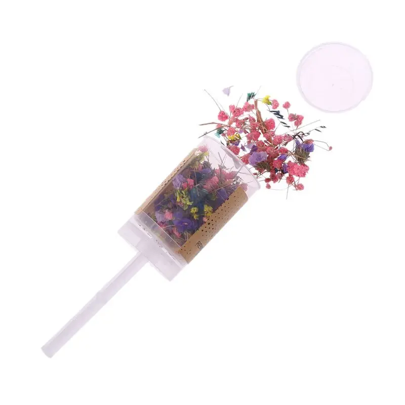 Конфетти Push Pop высушенный цветок подружки невесты стрелок Свадьба День рождения
