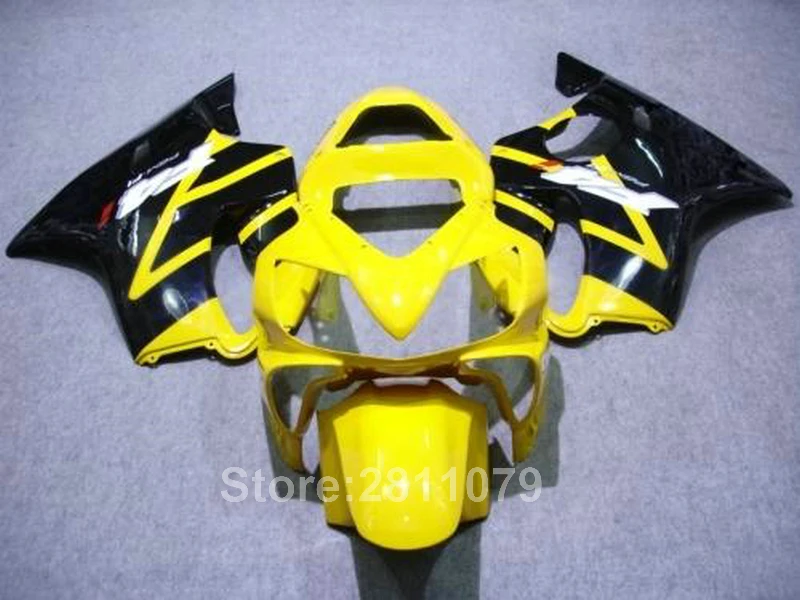 Литьевая пресс форма 100% подходит для Honda CBR600 F4I 01 02 03 желто черные Обтекатели CBR600RR