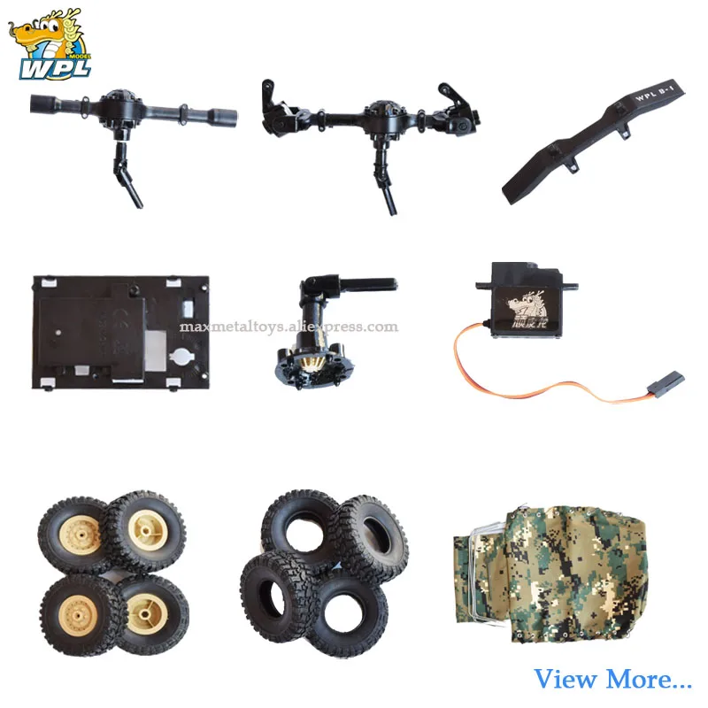 

WPL Accessories Original WPL Upgrade OP Fittings WPL Repair Parts Gear Front Axle Bumper Tires Frame Remote Control Kit