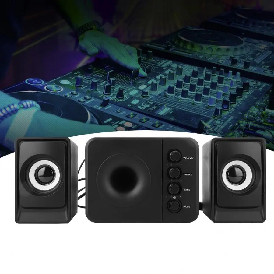 Мини сада D-205 USB 2,1 бас компьютер сабвуфер динамик звук Bluetooth версия(черный