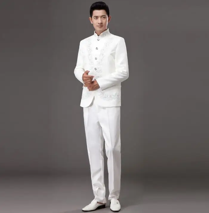 Новое поступление 2020 китайский костюм туника мужской с брюками мужские костюмы