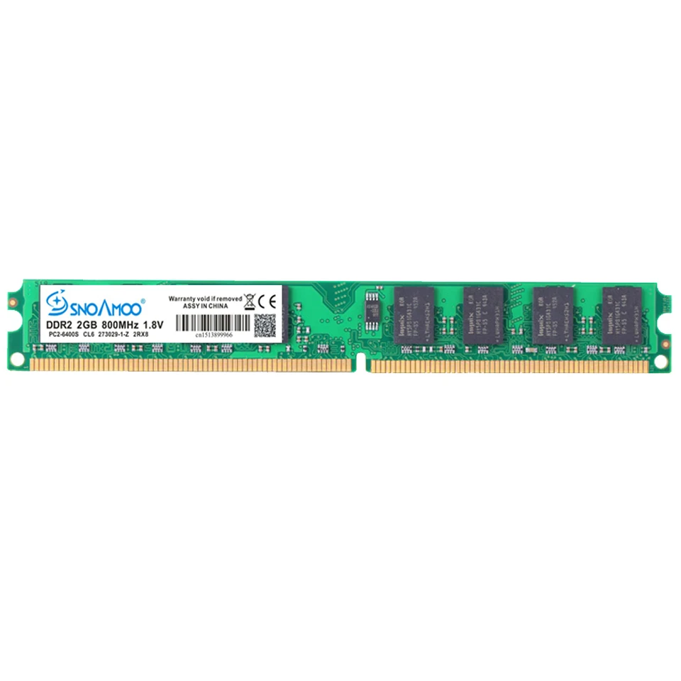 SNOAMOO Настольный ПК Ram DDR2 2gb 800Mhz 667Mhz 1 8 V работа все INTEL и AMD PC2 6400 240Pin CL6 CL5 супер