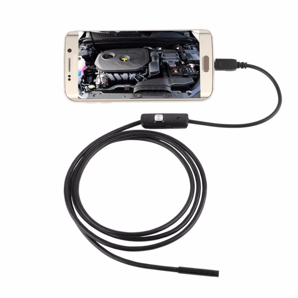 5 5/7 мм объектив 1 м/2 м эндоскопическая камера Android USB Borescopes светодиодная