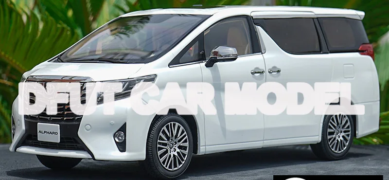 Белый 1:18 Масштаб сплава игрушка Alphard модель автомобиля Детские игрушечные машинки оригинальные авторизованные подлинные детские игрушки - Цвет: Белый