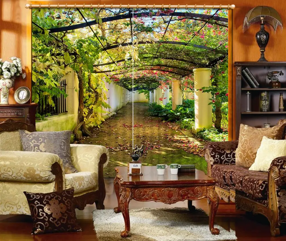 Роскошные занавески для гостиной 3D спальни кухни современные оконные балконные