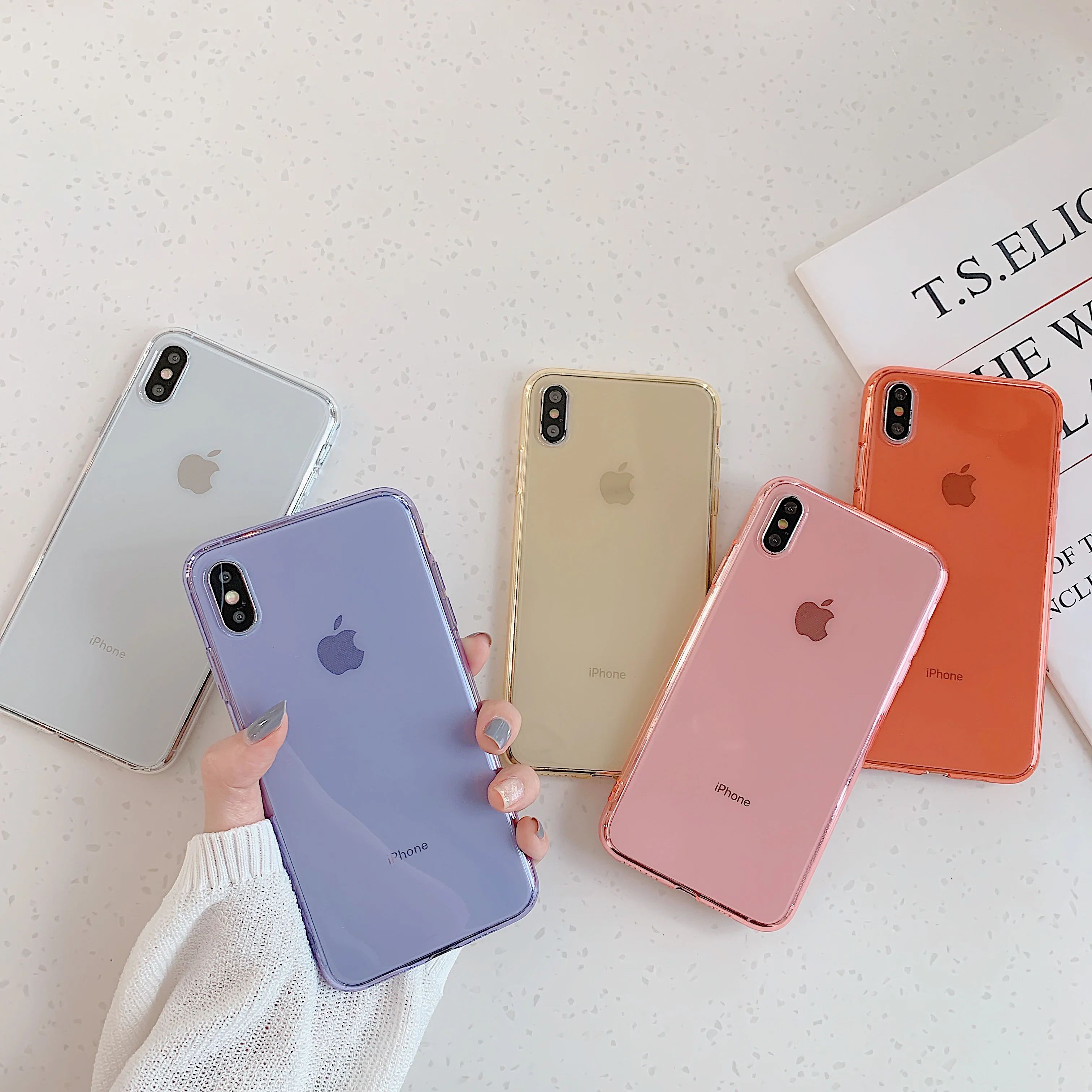 Clear TPU Silicone Case For iPhone X XS XR MAX Ultra Transparent Back Cover for 8 7 6 6S Plus Phone Cases | Мобильные телефоны и