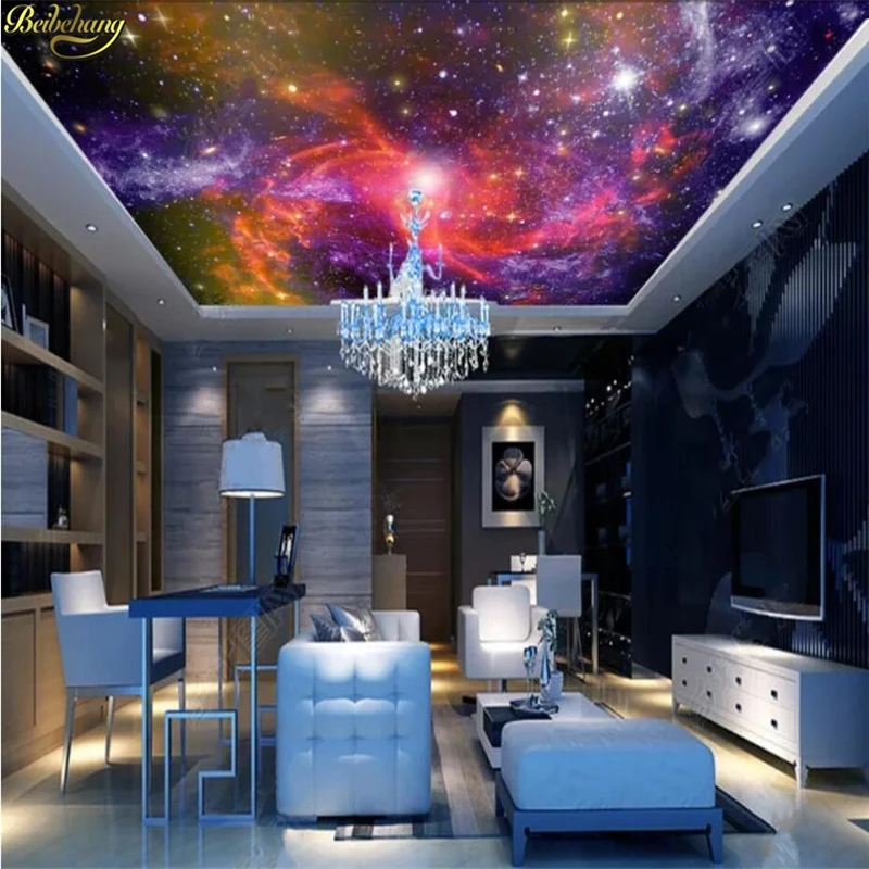 

3d обои на заказ, с изображением звездной Галактики, Вселенной, ночного неба, звезд, черной дыры, зенитного потолка