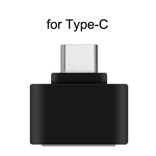 Black For Type-C Micro USB OTG адаптер USB C OTG адаптер V8 соединитель конвертер для samsung huawei zte Xiaomi SONY LG Android type-c адаптер OTG - Цвет: Black For Type-C