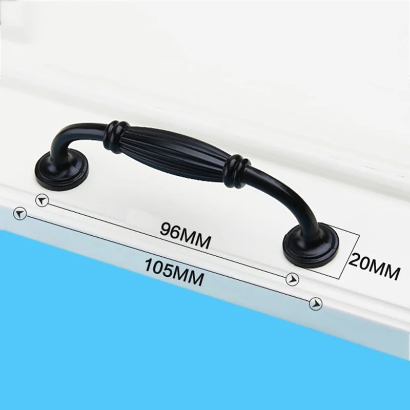 Черный Кухня Кабинета Ручки Простой Мебель ручки ящика Тянет гардероб