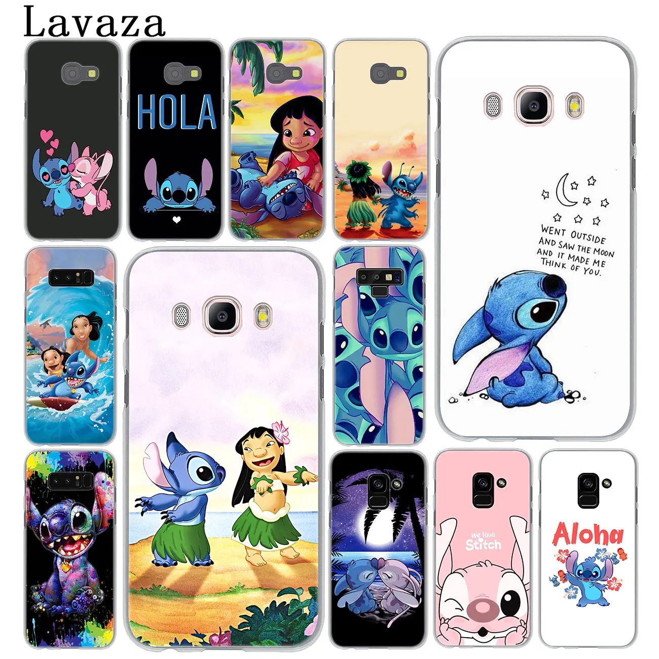 Милый жесткий чехол для телефона Lavaza Anime Lilo Stitch Samsung Galaxy Note 10 9 8 A9 A8 A7 A6 Plus 2018 A3 A5 2017