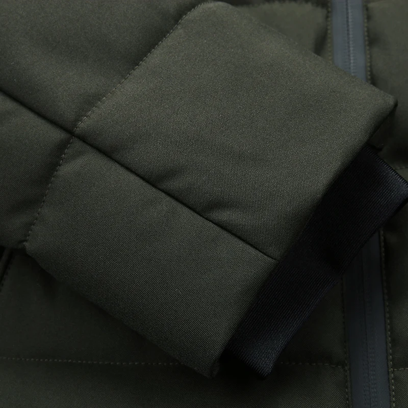 Парка мужская зимняя длинная толстая стеганая куртка на хлопковом наполнителе