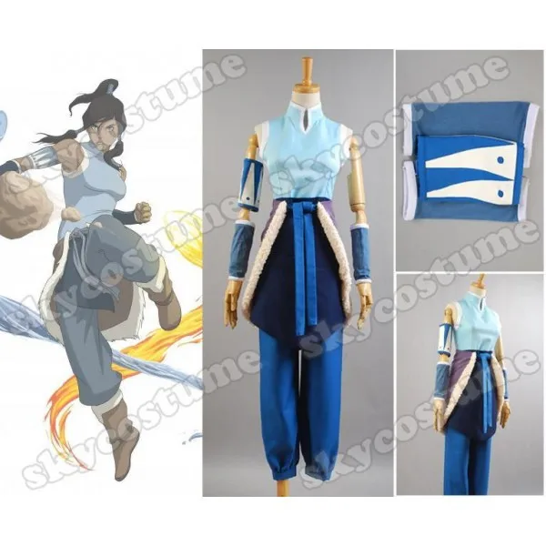 

Avatar Korra Anime Cosplay Costume Halloween Carnival Full Set