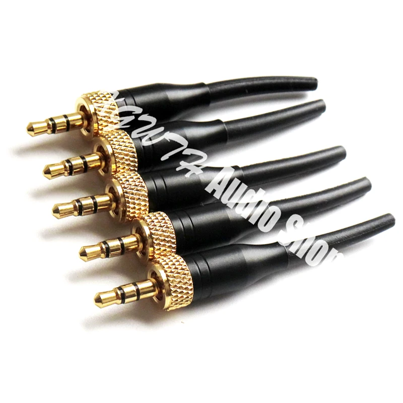 

3.5mm 1/8" Stereo Screw Lock Audio Spare Plug Connector Adapter For Sennheiser Sony Headset Tie Clip Lavalier Microphone Mics