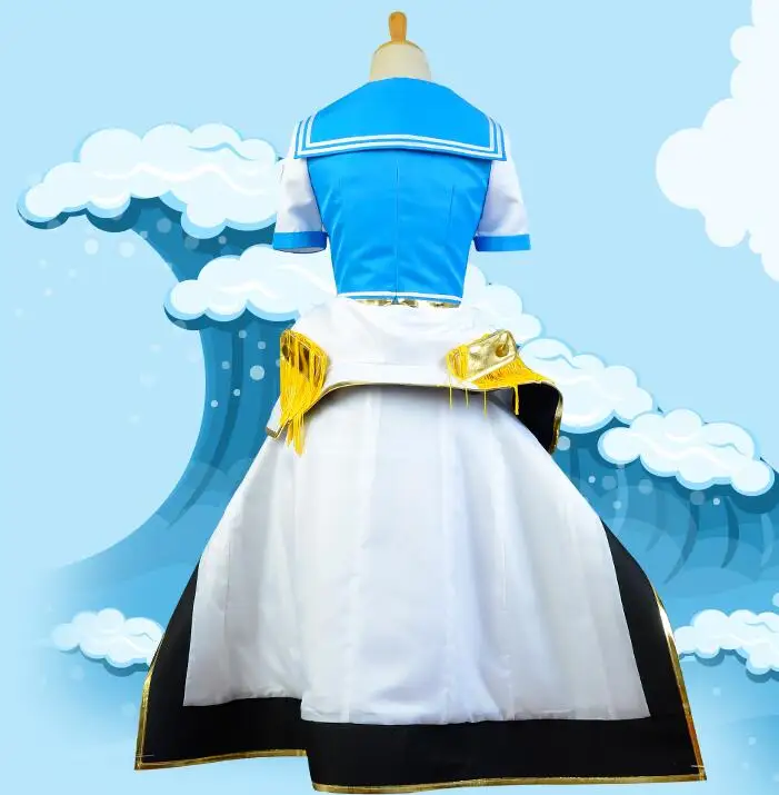 Косплей японское аниме LoveLive!Sonoda Umi navy Пробуждение 11 шт. Cos Одежда| |