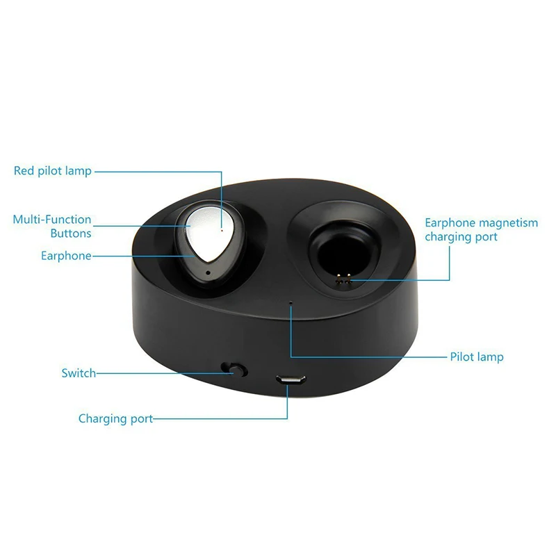 TWS-K2 беспроводной Bluetooth наушники микрофон с высокой четкостью воспроизведения