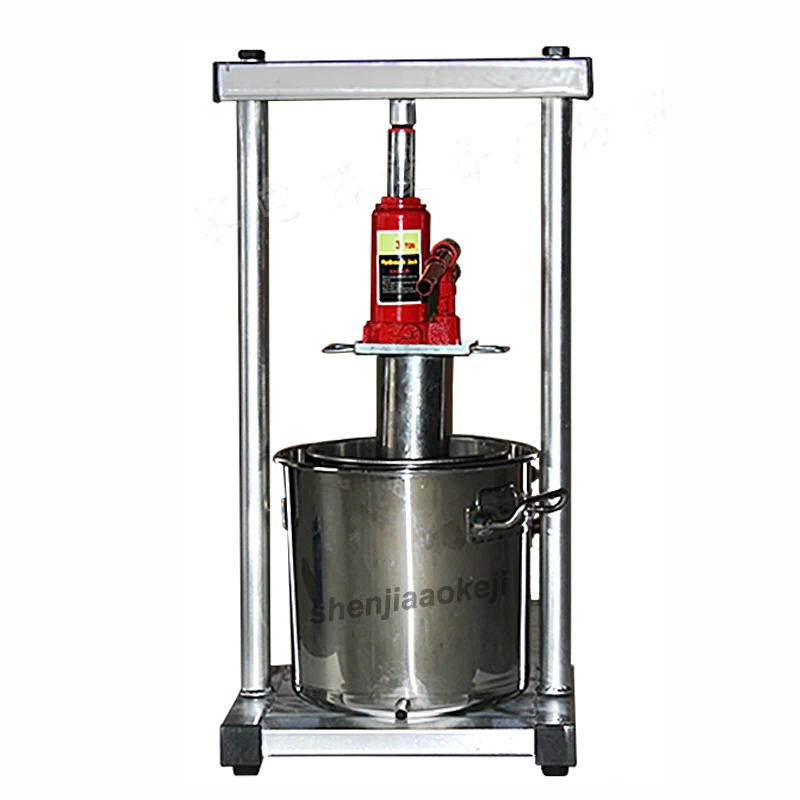 

36L Stainless Steel Manual Hydraulic Fruit Squeezer Small Honey Grape Blueberry Mulberry Presser juicer
