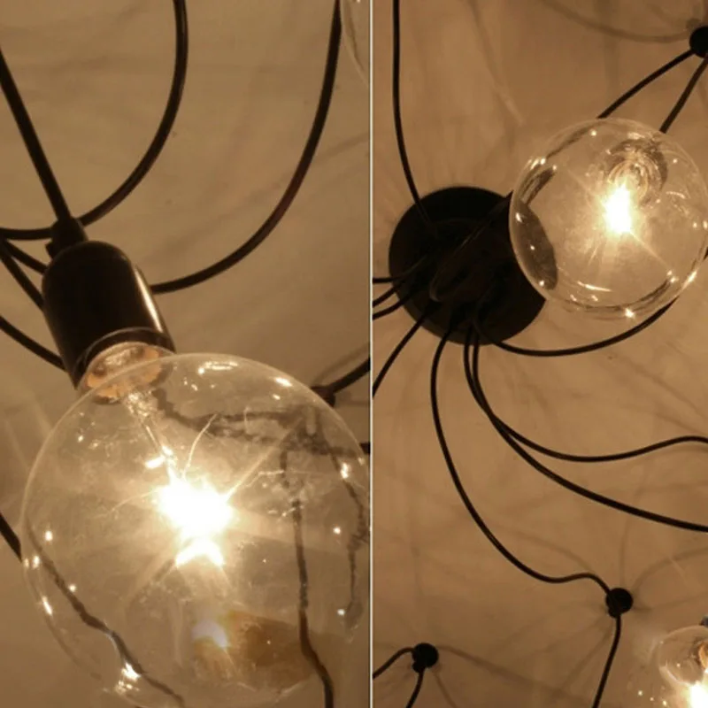 Винтажная Подвесная лампа в скандинавском стиле несколько регулируемых