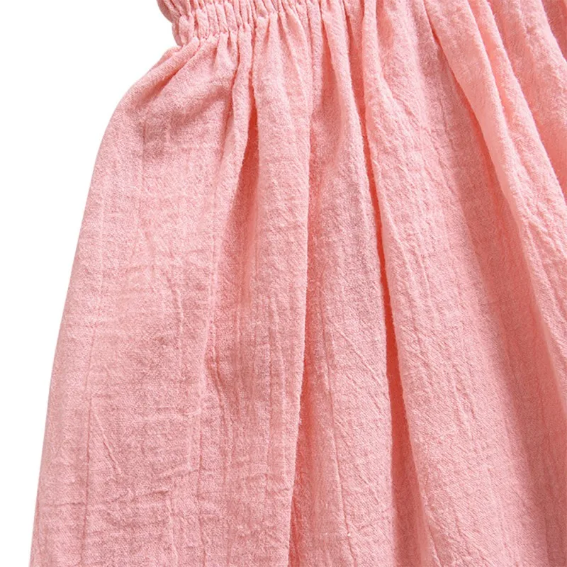 Летнее платье для маленьких девочек одежда мягкие платья принцессы без рукавов