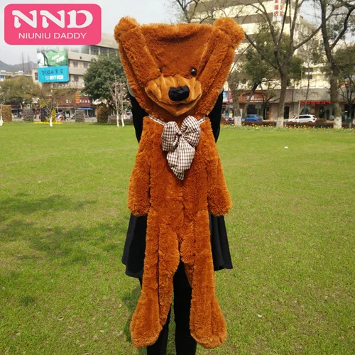 Niuniu Daddy 100-200 см огромный плюшевый медведь плюшевые игрушки мягкий Медвежья шкура