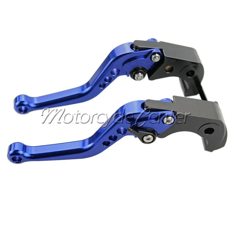CNC Short Brake Clutch Levers For Suzuki Vstrom DL650 Katana 750 600 GSX750F GSX600F SV 650 S Blue Adjustable Lever | Автомобили и