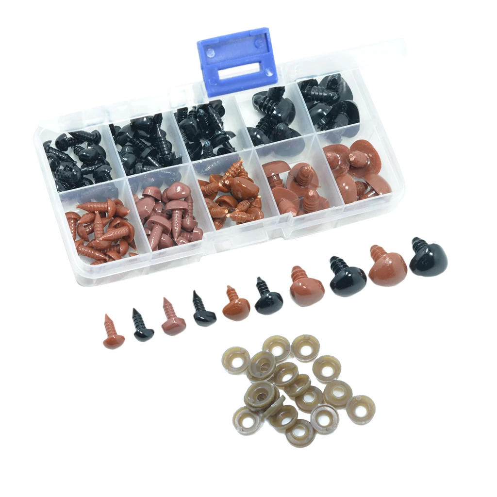 100 шт. глаза для медведя игрушка сделай сам безопасный нос куклы игрушки