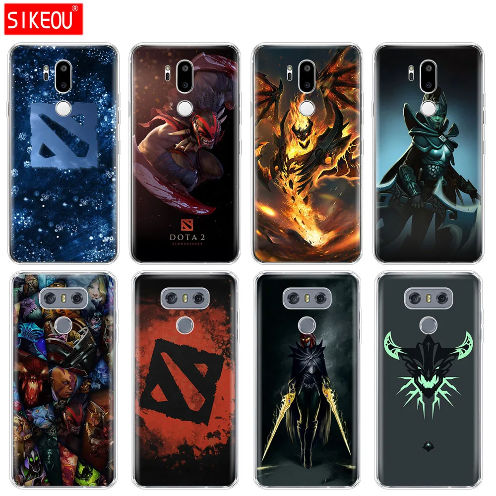 Силиконовый чехол для телефона LG G7 Q8 Q6 G6 MINI G5 V30 V7 V9 k10 k8 X POWER 2 Shadow Fiend Dota 2|Бамперы| |