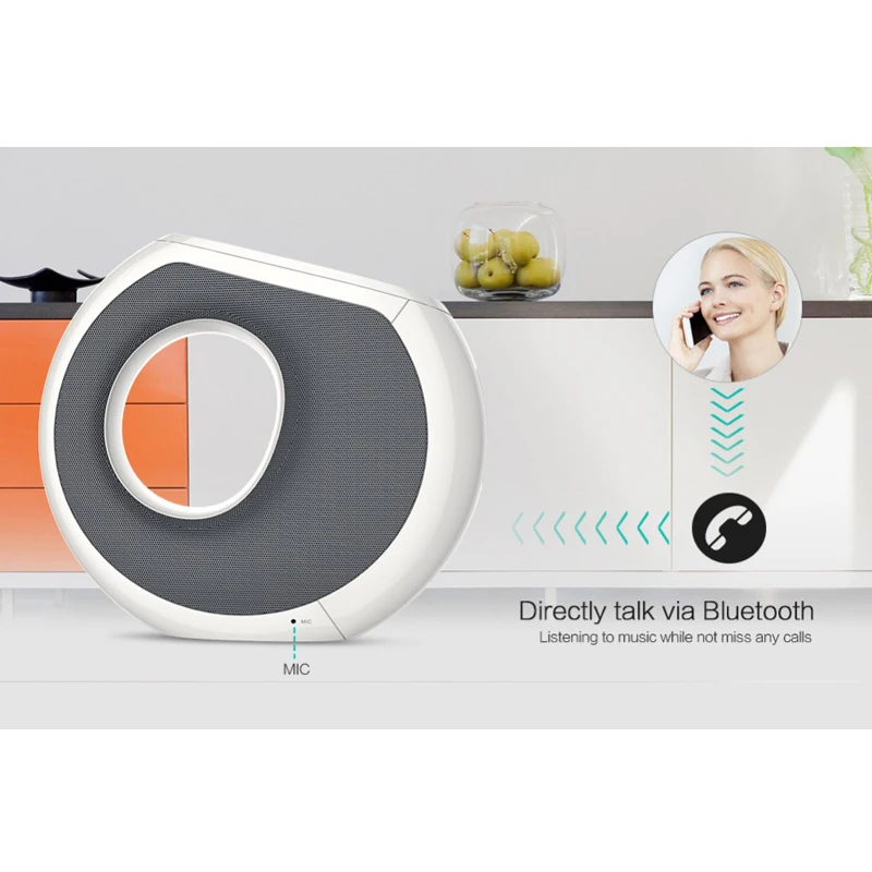 2016 НОВЫЙ Музыкальный Проигрыватель Сабвуфер Портативный Будильник Bluetooth Динамик