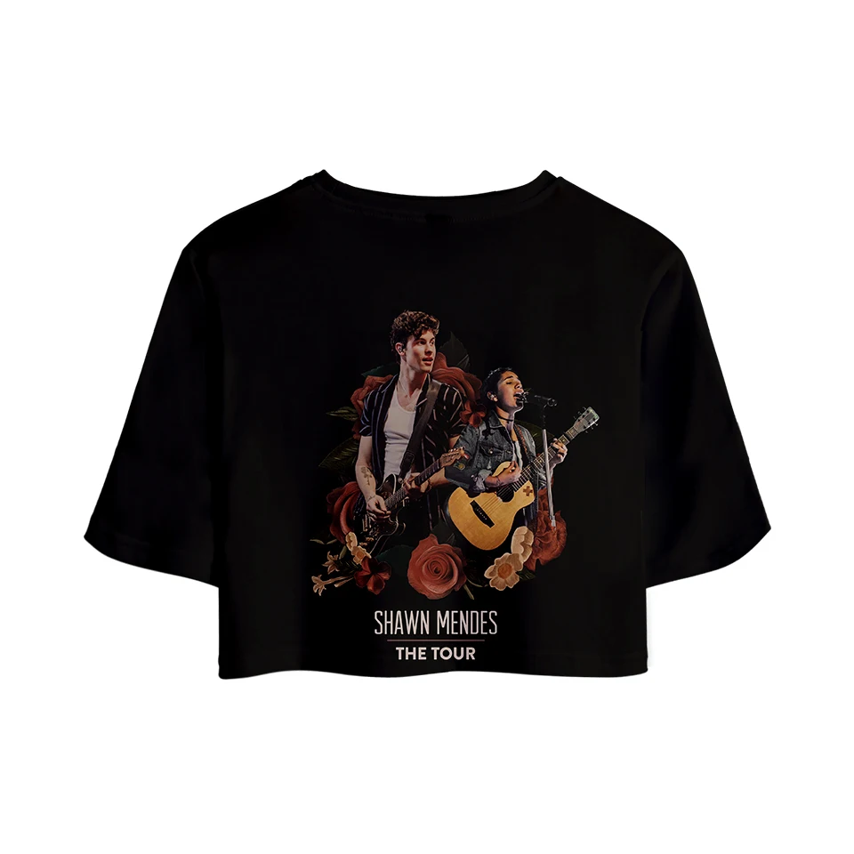 Shawn Mendes Объёмный рисунок (3D принт) футболка с короткими рукавами для женщин