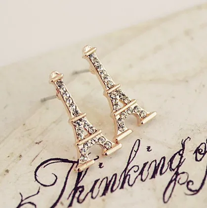 Upscale jewelry wholesale earrings Korean Eiffel Tower Freeshipping | Украшения и аксессуары