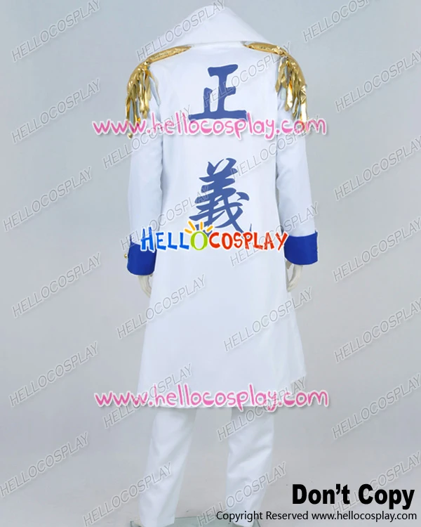 Адмирал Sakazuki Kuzan Aokiji Костюм Белый Жилет Пальто из One Piece Косплей H008|coat stands for the home|coat