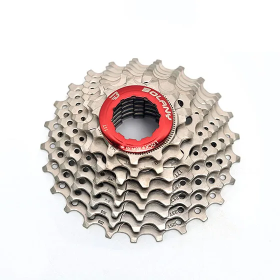 Bolany Road Freewheel 8 s 16 s 24 s speed углеродистая сталь блок звездочек 11-25 T совместимые части велосипеда - Цвет: 11-25T Red cover