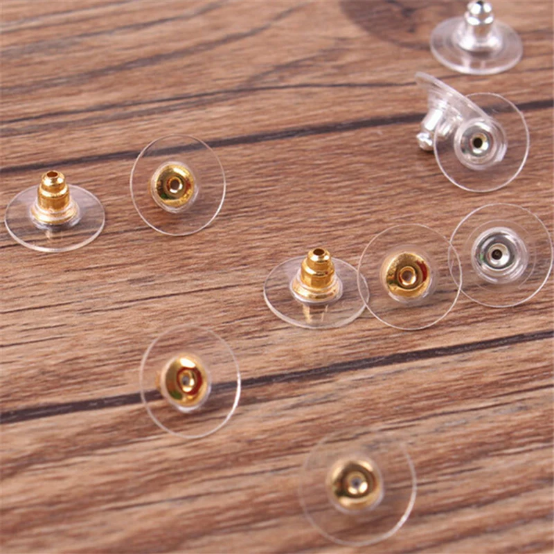 50 шт. силиконовые Заглушки для сережек гвоздиков|jewelry findings|jewelry findings and componentsstud