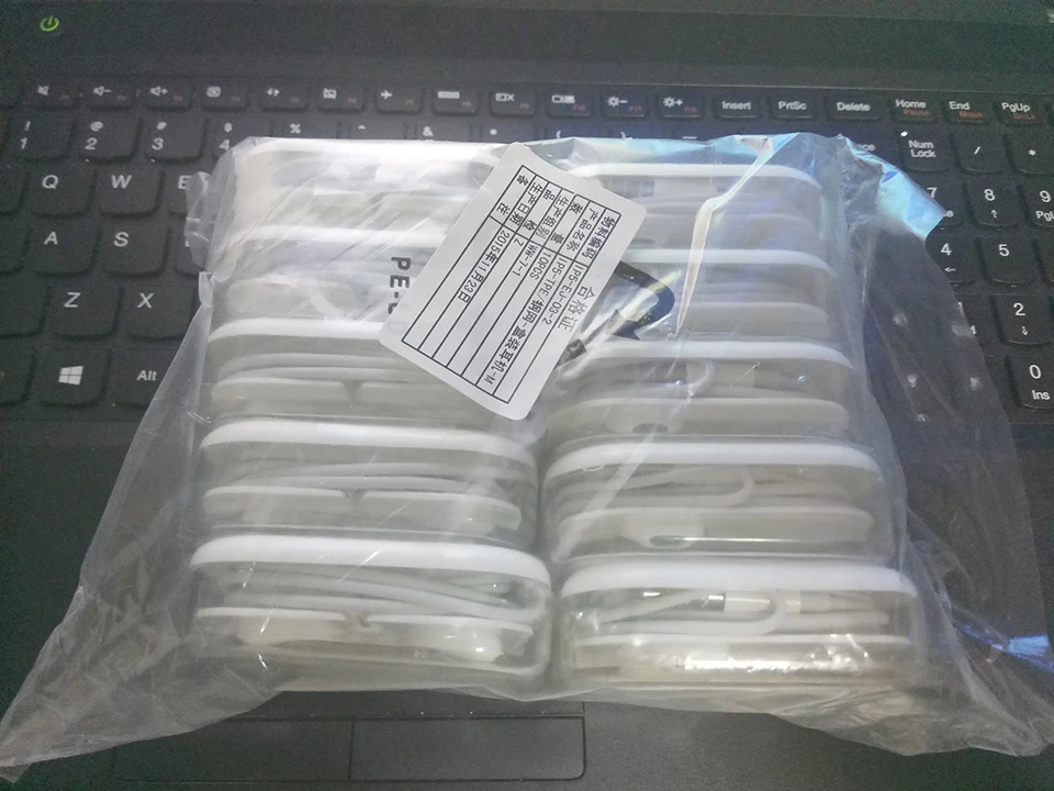 10 шт./лот стерео наушники в линии управления с микрофоном гарнитура 3 5 мм ухо для