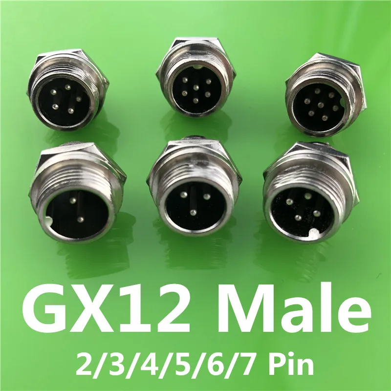 1 шт. GX12 2/3/4/5/6/7 контактов штекер 12 мм L116-121 Круглый панельный разъем авиационный с