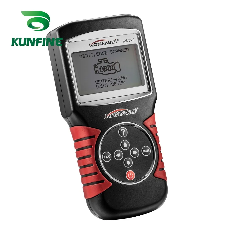 Автомобильный сканер KUNFINE KW820 EOBD диагностический OBD2 для автомобиля OBDII инструмент