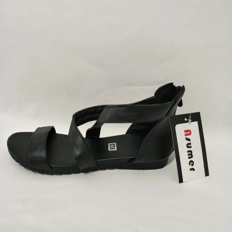 Asumer/модные летние туфли из искусственной кожи на молнии однотонные Туфли каблуке