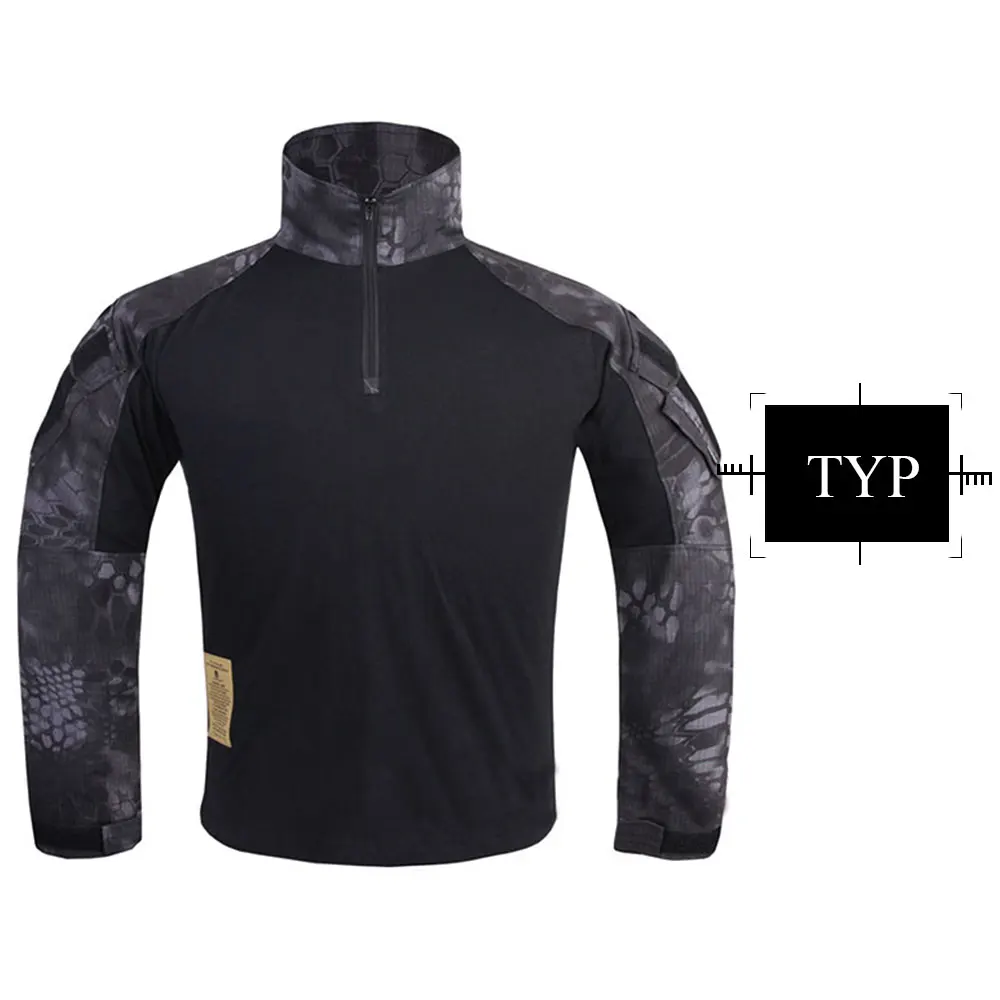 EMERSONGEAR Мультикам боевая рубашка охотничья одежда G3 BDU Airsoft тактическая emerson армейская Военная Wargame Мультикам черная рубашка