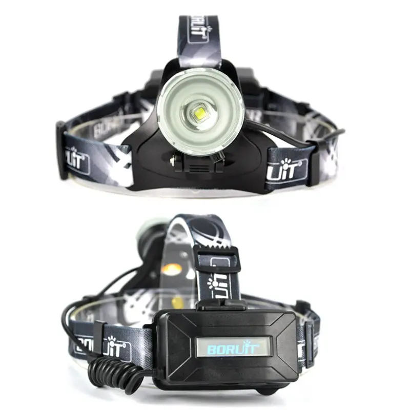 BORUiT B13 Cree XMl-L2 светодиодный налобный фонарь Перезаряжаемые Отдых на природе головной светильник лампа фонарь Перезаряжаемые Linterna фонарик с Фонарь велосипедный головной светильник